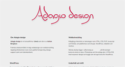Desktop Screenshot of adagio.se