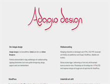 Tablet Screenshot of adagio.se